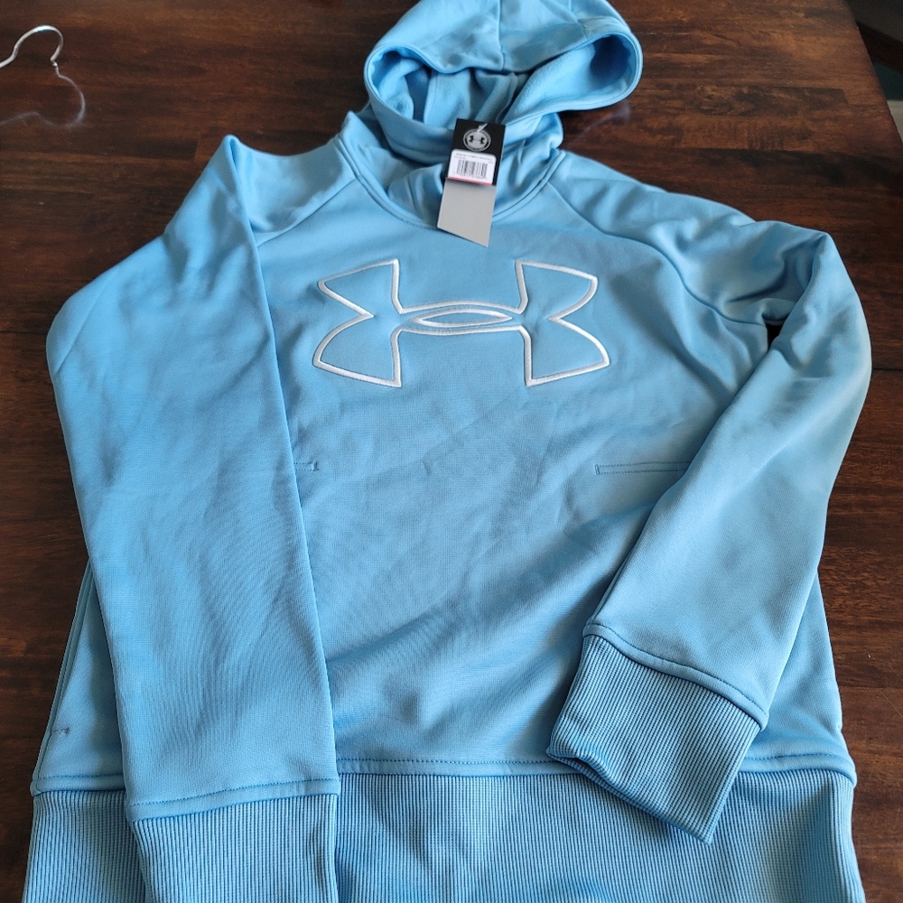Under Armour Cold Gear Blue logo Hoodie 💙